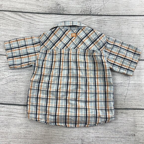 Ecko Unltd Plaid Shirt Toddler Size 4T Button Up Collared Shirt - Extra Button - Picture 2 of 7
